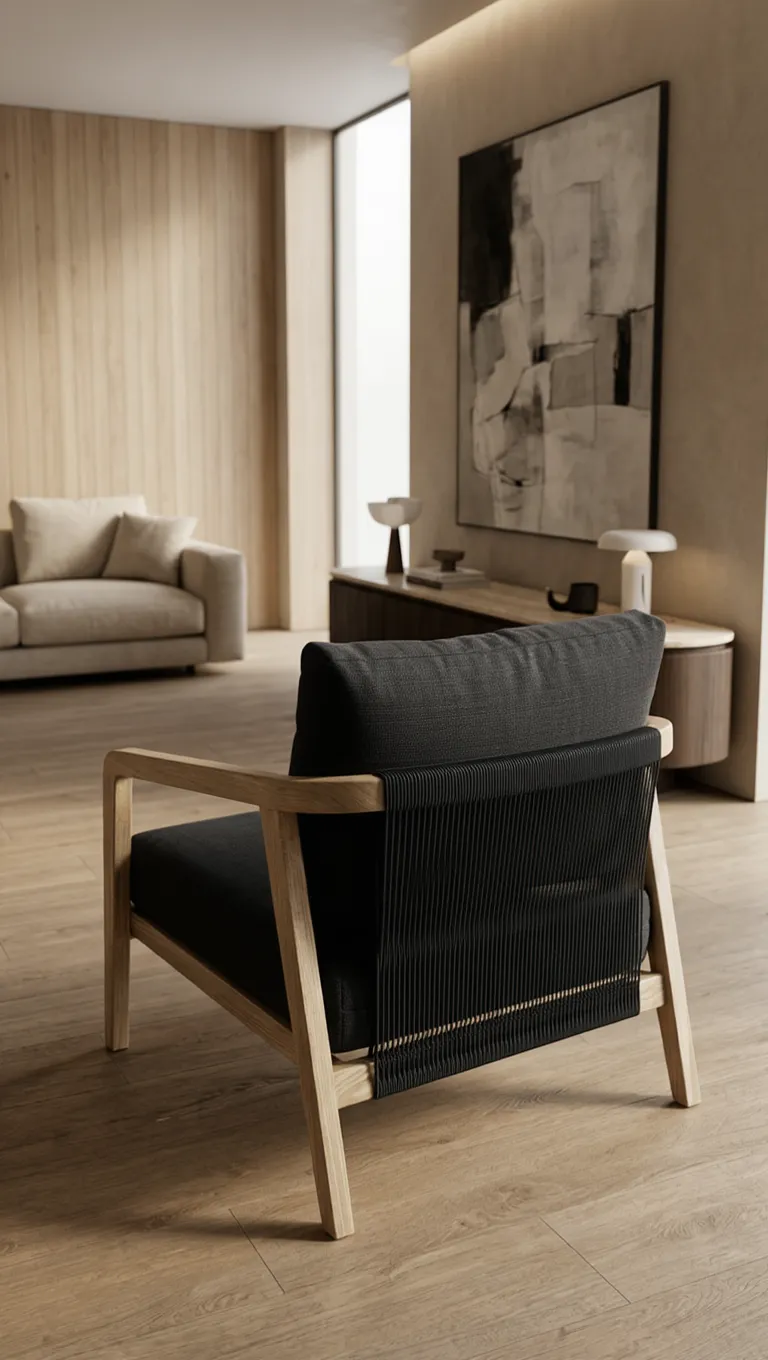 Mueble encordado con cordón de cuero natural - Decolab Argentina